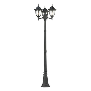 Central Square 91'' High 3-Light Outdoor Post Light - Textured Matte Black 45089/3 Elk Lighting