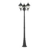 Central Square 91'' High 3-Light Outdoor Post Light - Textured Matte Black 45089/3 Elk Lighting