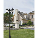 Central Square 91'' High 3-Light Outdoor Post Light - Textured Matte Black 45089/3 Elk Lighting