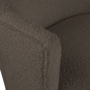 Clarita Brown Boucle Fabric Swivel Accent Chair 450Brown Meridian Furniture