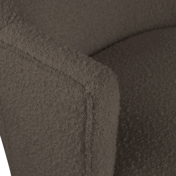 Clarita Brown Boucle Fabric Swivel Accent Chair 450Brown Meridian Furniture