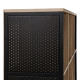 OSP Home Furnishings Ace 8 Cube Bookcase/Storage  River Oak