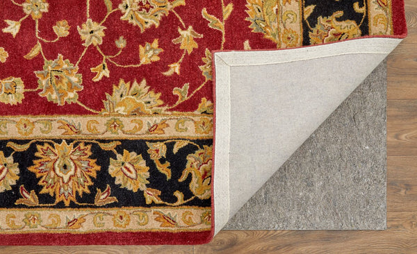 Feizy Rugs Wagner Hand Tufted Wool Oriental Rug - Durable, Stain-resistant Design Perfect For High-traffic Areas Red,Black,Gold Wool Wgr8942fredblkf00