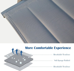 English Elm Patio Folding Chairs Set Of 2 - Lightweight, Ergonomic, Padded Textilene For Ultimate Outdoor Comfort W1859P321619-GIGA