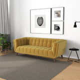 English Elm Ashcroft Furniture - Addison Large Gold Velvet Sofa