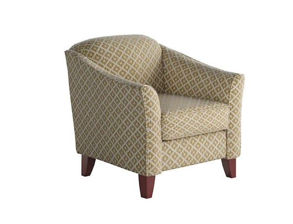 Fusion Owen Straw Accent Chair - Elegant Navy Fabric With Flared Arms And Stylish Coffee Finish Legs Multi Ws ,99% Polypropylene,1% Polyester 452-c Owen Straw Accent Chair