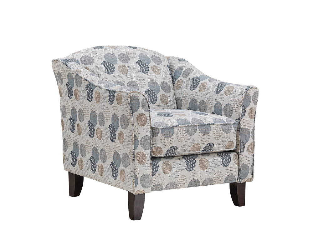 Fusion Jonah Dew Drop Lake Accent Chair In Grey - Stylish, Durable, Reversible Cushion For Ultimate Comfort Grey S ,100% Polyester 452 Dew Drop Lake Accent Chair