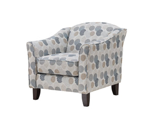 Fusion Jonah Dew Drop Lake Accent Chair In Grey - Stylish, Durable, Reversible Cushion For Ultimate Comfort Grey S ,100% Polyester 452 Dew Drop Lake Accent Chair