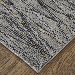 Feizy Rugs Sonora Abstract Watercolor Rug - Modern, Durable, Stain-resistant Design For Stylish Homes And Kids Gray,Ivory,Tan Polypropylene,Polyester,Viscose Snr39nxfgrychlg01