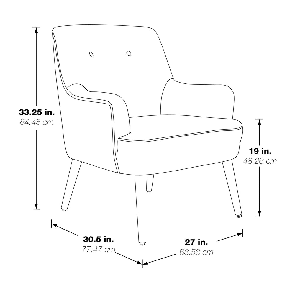 OSP Home Furnishings Chatou Chair  Emerald