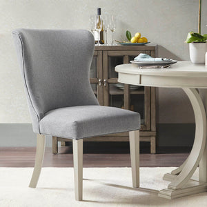 Madison Park Signature Helena Traditional Dining Side Chair MPS108-0294 Light Grey