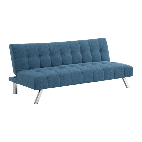 OSP Home Furnishings Sawyer Futon Blue