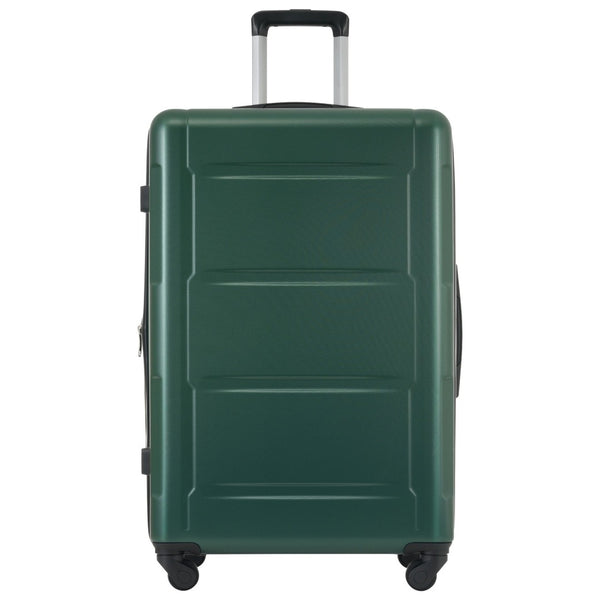 English Elm 2 Piece Abs Hard Shell Spinner Luggage Set with Tsa Lock Expandable Suitcases Green N732P198745F