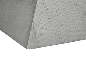 English Elm Accent Side Table Grey Wood Grain Magnesium Oxide Build for Indoor Outdoor Use B2710P461682