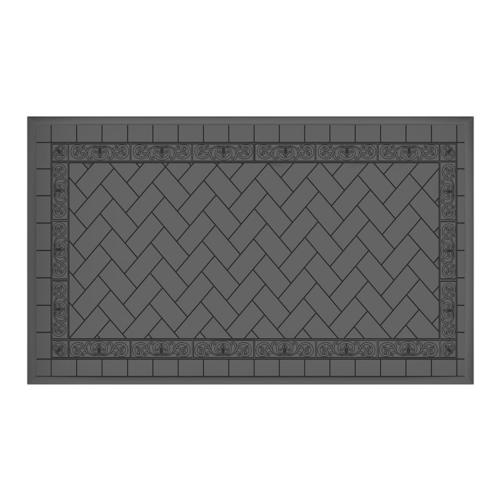 English Elm 7-Piece All-Weather Cast Aluminum Dining Set With 6 Swivel Chairs & Rectangular Table For Outdoor Fun P3 W1710S00286-GIGA