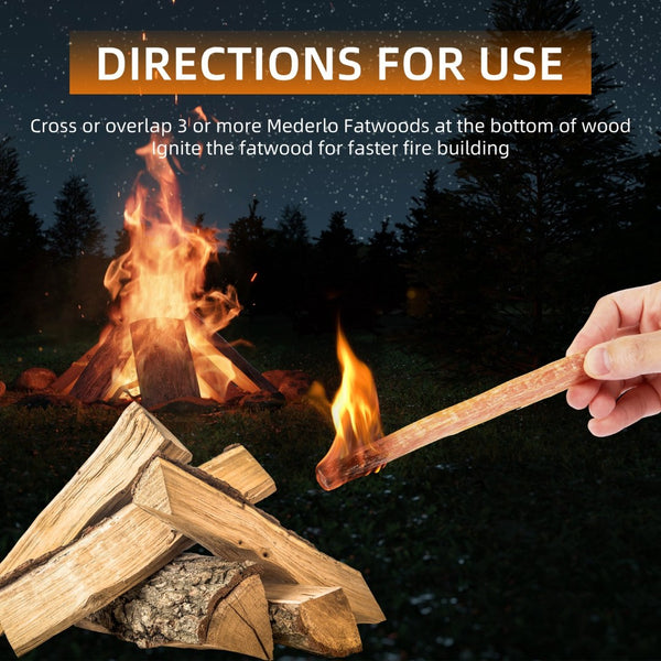 English Elm 40 Lbs Natural Pine Fatwood Kindling Sticks for Fireplace Stove Campfire and Grill W2640P347125