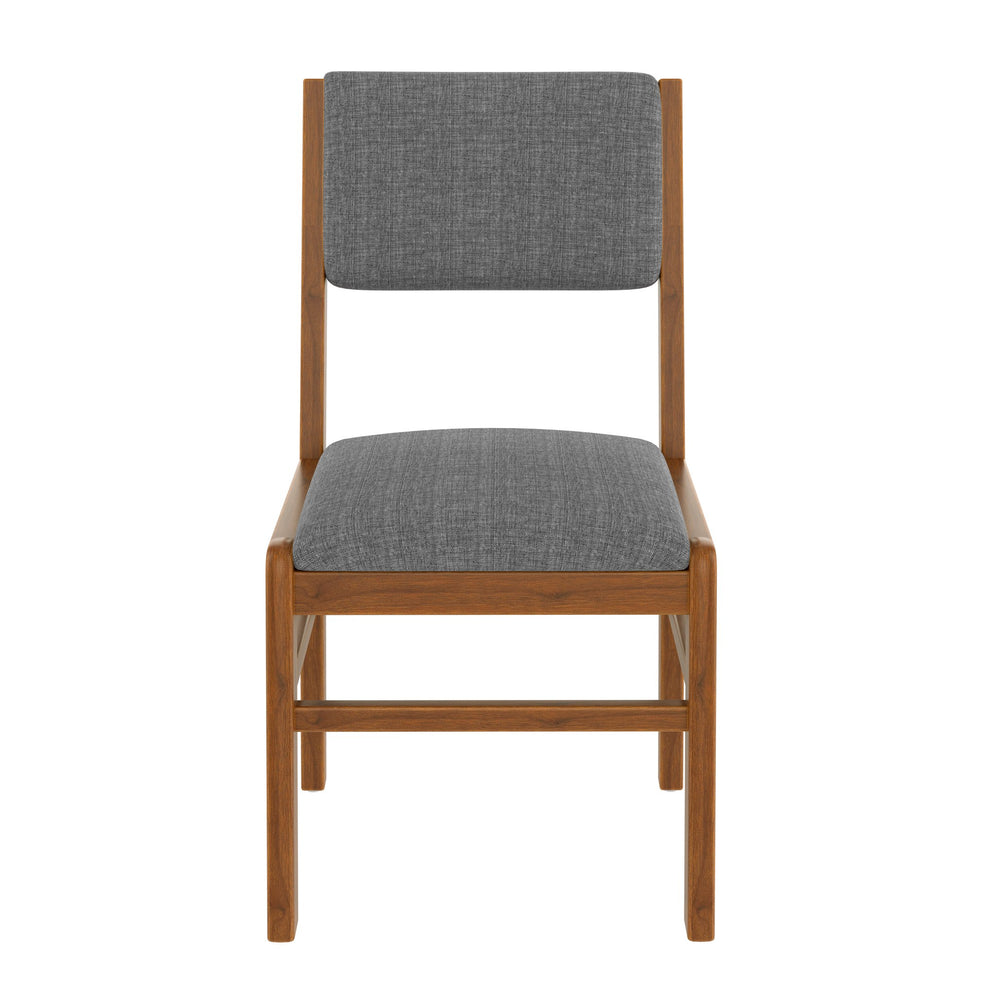 English Elm Dining Chairs Set Of 4 – Mid-Century Modern Upholstered Kitchen Seats For Stylish Dining Spaces N752P271215E