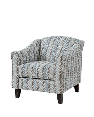 Fusion Wowza Mink Mercedes Shore Accent Chair - Stylish Flared Arms, Reversible Cushion, Durable Design! Multi S ,100% Polyester 452 Mercedes Shore Accent Chair
