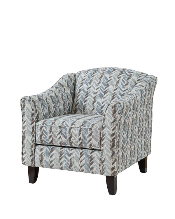 Fusion Wowza Mink Mercedes Shore Accent Chair - Stylish Flared Arms, Reversible Cushion, Durable Design! Multi S ,100% Polyester 452 Mercedes Shore Accent Chair