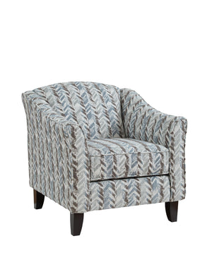 Fusion Wowza Mink Mercedes Shore Accent Chair - Stylish Flared Arms, Reversible Cushion, Durable Design! Multi S ,100% Polyester 452 Mercedes Shore Accent Chair