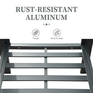 English Elm 4 Pieces Aluminum Outdoor Patio Furniture Set with 3-Seat Sofa, Table & Plush 7" Cushions, Red – Modern Durable Design for Garden Relaxation W1859S00089