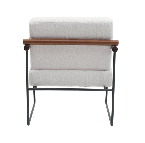 English Elm Modern Boucle Accent Armchair – Chic Lounge Chair With Curved Armrests For Stylish Home Decor Bliss T3903P372604