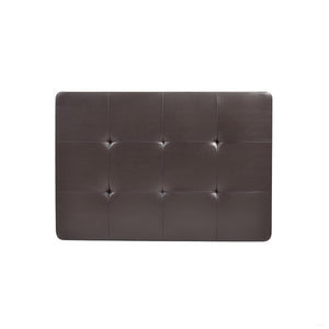 English Elm Revere Cappuccino Ottoman G305-O – Tufted Faux Leather Extra Seating, No Assembly, Durable Frame B078108151