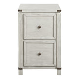 OSP Home Furnishings Baton Rouge File Cabinet Champagne Oak