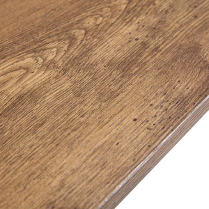 English Elm Modern Wood Grain Mdf Dining Table with Steel Accent Legs for Kitchen or Office W1512S00193