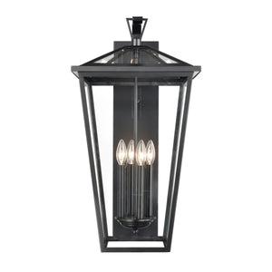 Main Street 28'' High 4-Light Outdoor Sconce - Black 45476/4 Elk Lighting