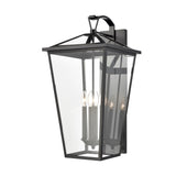 Main Street 28'' High 4-Light Outdoor Sconce - Black 45476/4 Elk Lighting