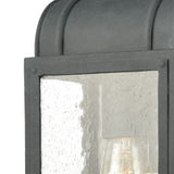 Heritage Hills 14'' High 1-Light Outdoor Sconce - Aged Zinc 45480/1 Elk Lighting