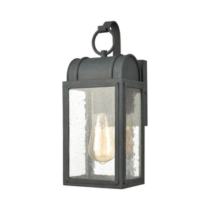 Heritage Hills 14'' High 1-Light Outdoor Sconce - Aged Zinc 45480/1 Elk Lighting