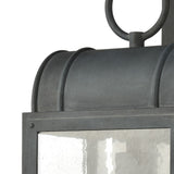 Heritage Hills 19'' High 1-Light Outdoor Sconce - Aged Zinc 45482/1 Elk Lighting