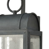 Heritage Hills 19'' High 1-Light Outdoor Sconce - Aged Zinc 45482/1 Elk Lighting