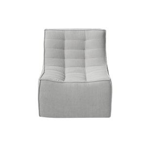 English Elm Caterpillar Classic Floor Sofa - Cozy Light Gray Chenille Single-Seater For Stylish Relaxation B341P321112
