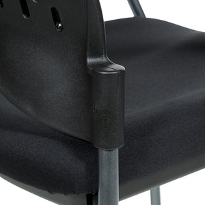 OSP Home Furnishings Upholstered Visitor Chair for Reception Areas with Reinforced Frame and Supportive Foam Seat 84710-30