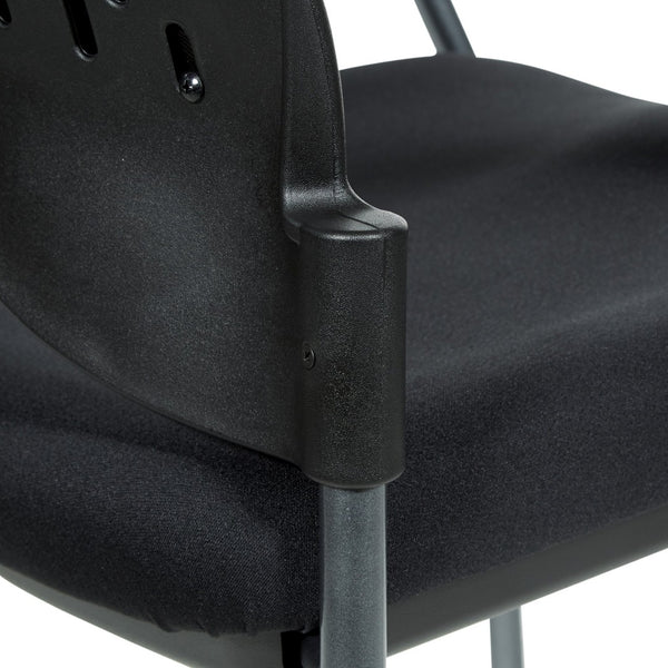OSP Home Furnishings Upholstered Visitor Chair for Reception Areas with Reinforced Frame and Supportive Foam Seat 84710-30