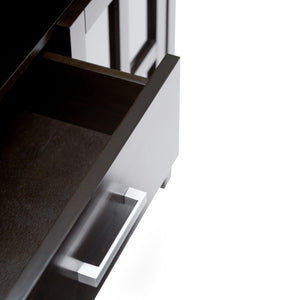 English Elm Kitchener Tall Tv Media Stand In Hickory Brown - Handcrafted Solid Wood, Glass Doors & Adjustable Storage B136P159553