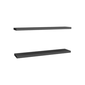 English Elm Floating Shelf Lyle Matte Gray - Set of 2 Engineered Wood Wall Shelves 47.2" Space-Saving Display Solution B092P238729