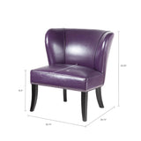 Madison Park Hilton Modern/Contemporary Armless Accent Chair FPF18-0106 Purple