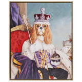 Pet Portrait Casual King Charles Spaniel III Framed Canvas Wall Art