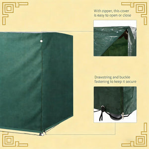 English Elm Outdoor Patio Swing Cover Heavy Duty Polyethylene Uv Resistant Three Seater Protection T3971P443163