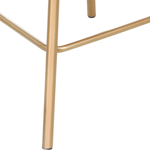 English Elm Christopher Knight Home® - 26" 26" Counter Height Bar Stools Set of 2 Green 180° Swivel Upholstered Bucket Seats with Gold Legs for Kitchen Island Cafe Pub Comfort Durability 26" N762P271582F