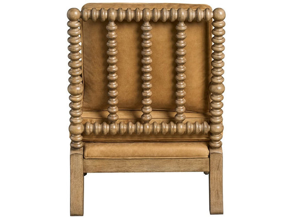 Universal Furniture Soho Chair - Elegant Accent With Whimsical Design, Carved Frame & Plush Comfort For Any Room Brown 100% Leather 457505-1771-1-universal