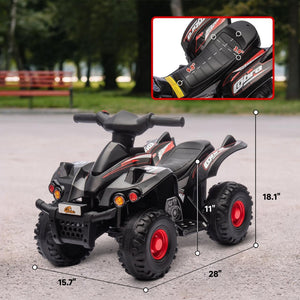 English Elm Qaba 6v Battery Powered Kids Atv Ride on Four Wheeler with Music Ages 2 to 6 W2225P249802