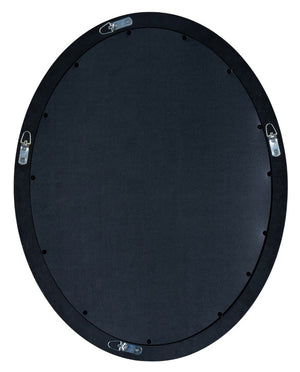 Cooper Classics Seymour Oval Beveled Wall Mirror with Mocha Frame for Entryway or Bedroom 4579
