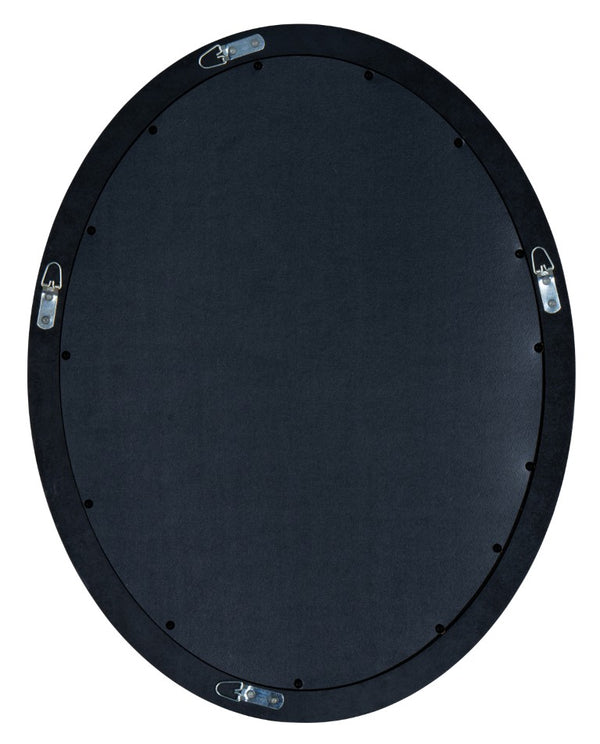 Cooper Classics Seymour Oval Beveled Wall Mirror with Mocha Frame for Entryway or Bedroom 4579