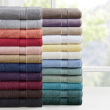 Madison Park Signature 800GSM Transitional 100% Cotton 8 Piece Antimicrobial Towel Set MPS73-189 Cream