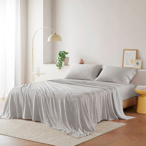 English Elm Cotton Blend Jersey Knit Sheet Set For Full Mattress - All-Season Comfort & Easy Care! B035P294162